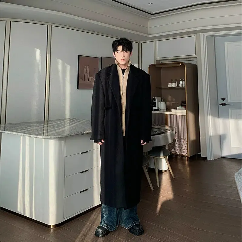 Maxct Mid-length Woolen Trench Coat