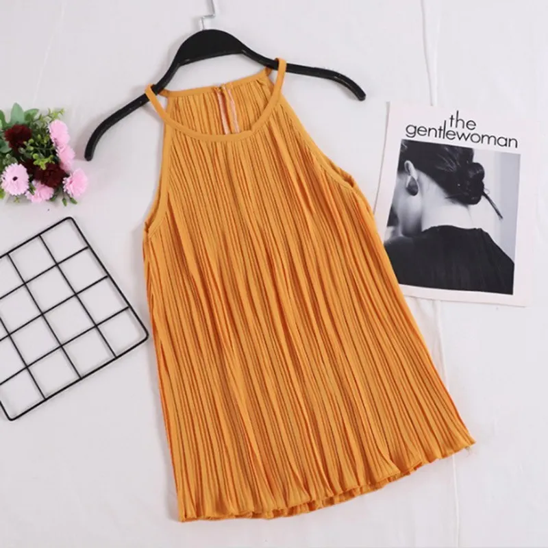 Maxct New Chiffon Tank Top Tees Women Loose Strapless Sexy Solid Elegant Tops