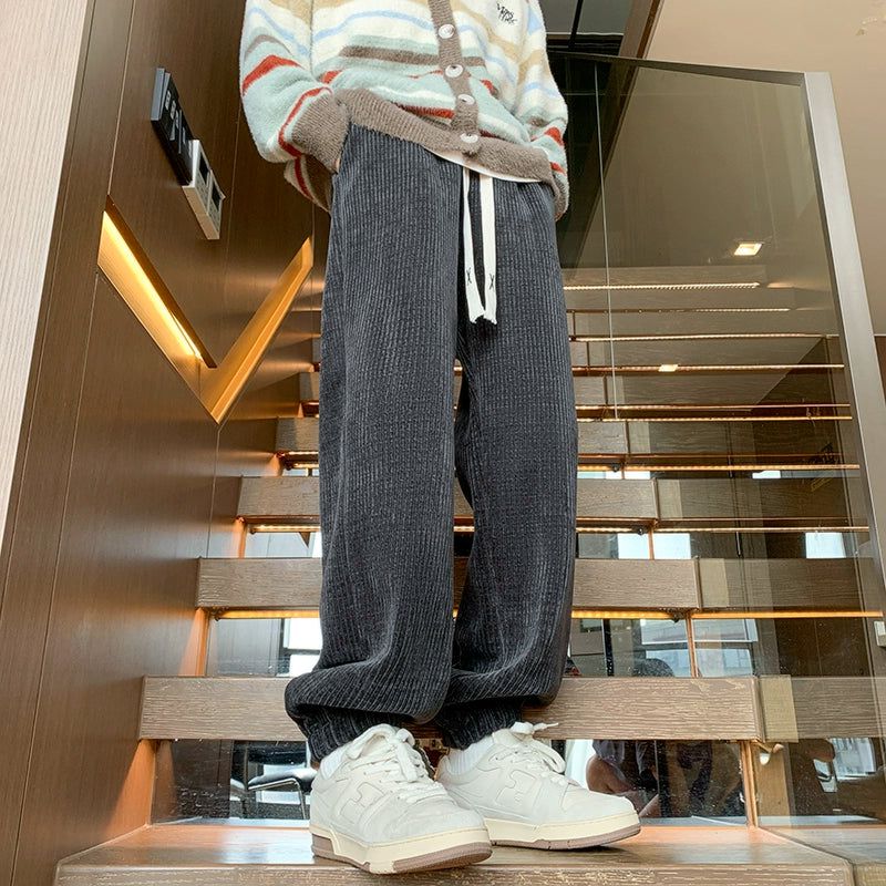 TIA Essential Drawstring Corduroy Pants Maxct