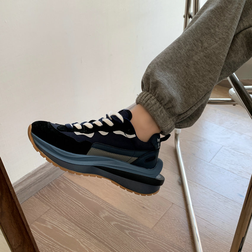 Platform Cow Leather Casual Women Sneakers - true-deals-club