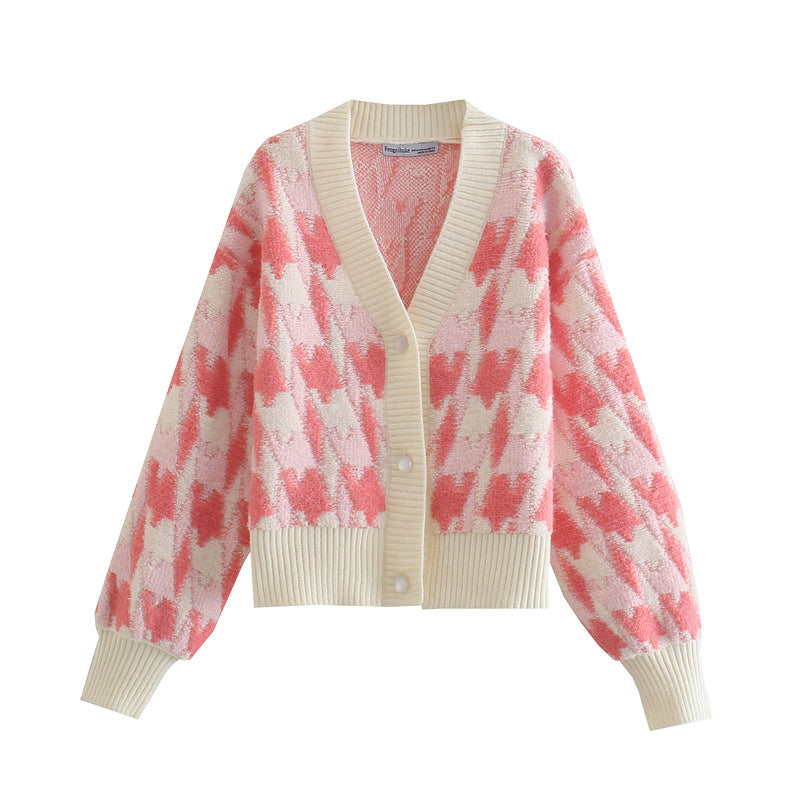 Maxct Bubble Gum Pink Knit Cardigan