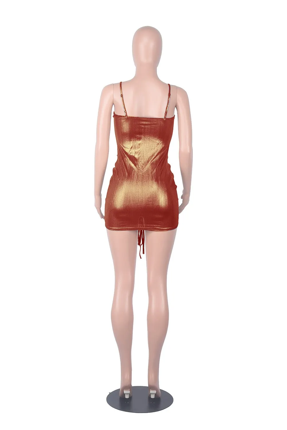 Parity Drawstring Bodycon Mini Dress Sexy Young Little Chap Spaghetti Strap Sweet High Waist Vestidos For Female Summer