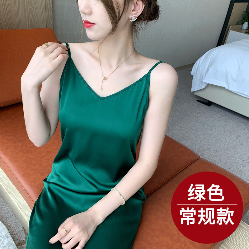 Maxct Maxct Chiffon Dress Retro Cold Wind With Long Skirt Spring Long French Halter Skirt