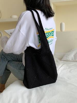 Patch Decor Shoulder Tote Bag - Women Tote Bags