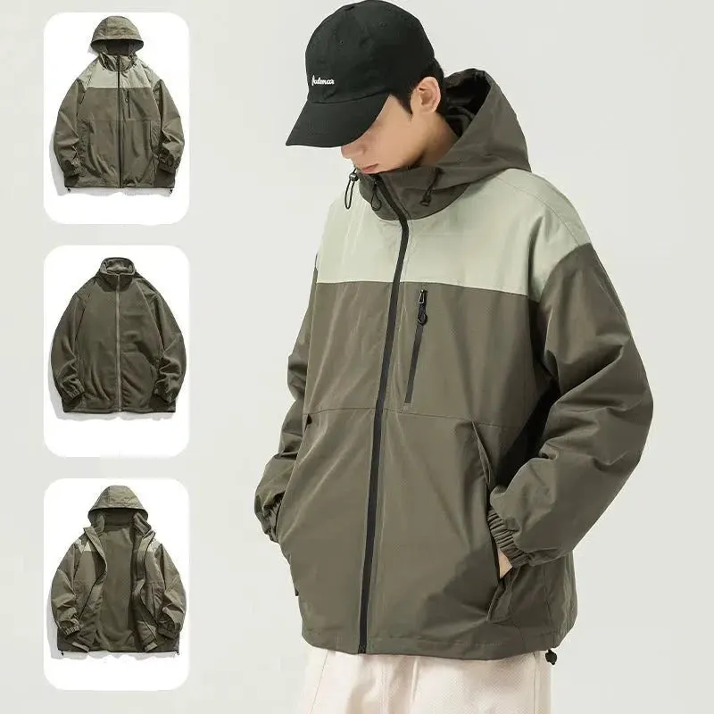 Maxct Two Piece Set Outdoor Fleece Hooded Jacket