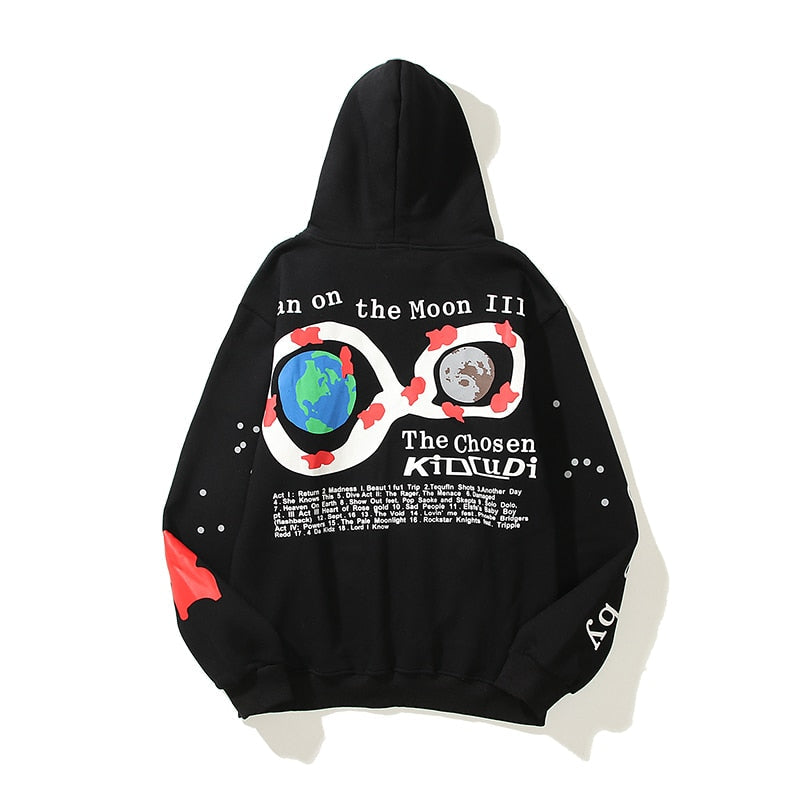Unisex Retro Oversize Pullover Hoodies Maxct