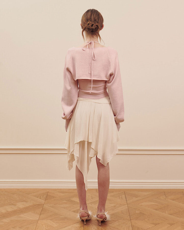 Balletcore Asymmetrical Mid Skirt Maxct