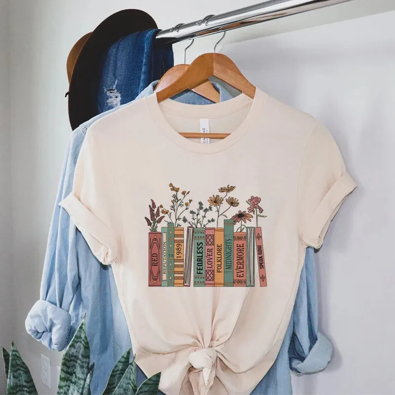 Maxct &Books & Flowers Tee