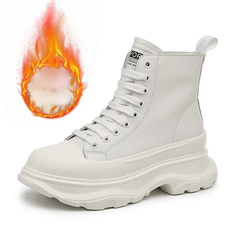 Chunky Canvas Sneakers for Women Maxct