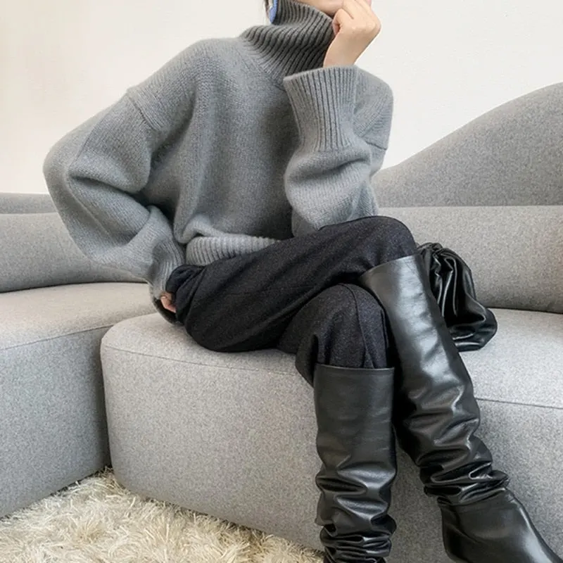 Maxct Paride Turtleneck Cashmere Sweater