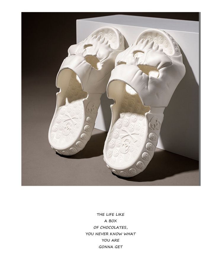 Skull Design Men Slippers - true deals club