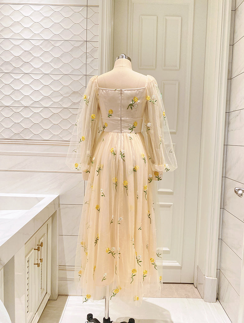 Butterfly Garden Tulle Maxi Dress Maxct