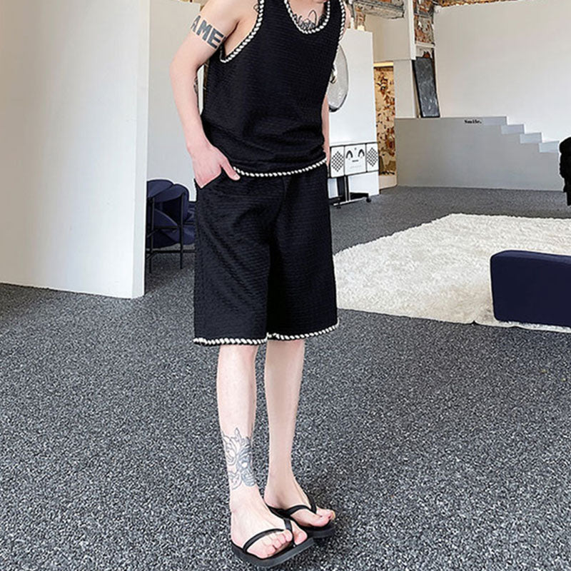 Maxct Webbing Trim Tank and Shorts Two Piece Set - Image 5