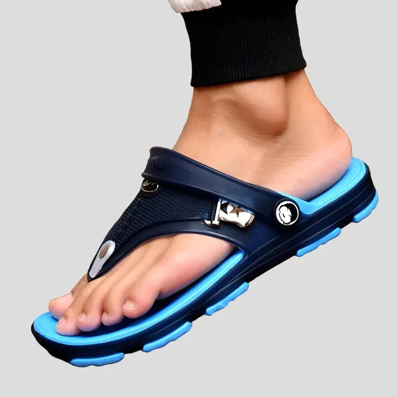Summer Sandals Outdoor Beach Indoor Durable Anti-Slip Peep Toe Men's Maxct