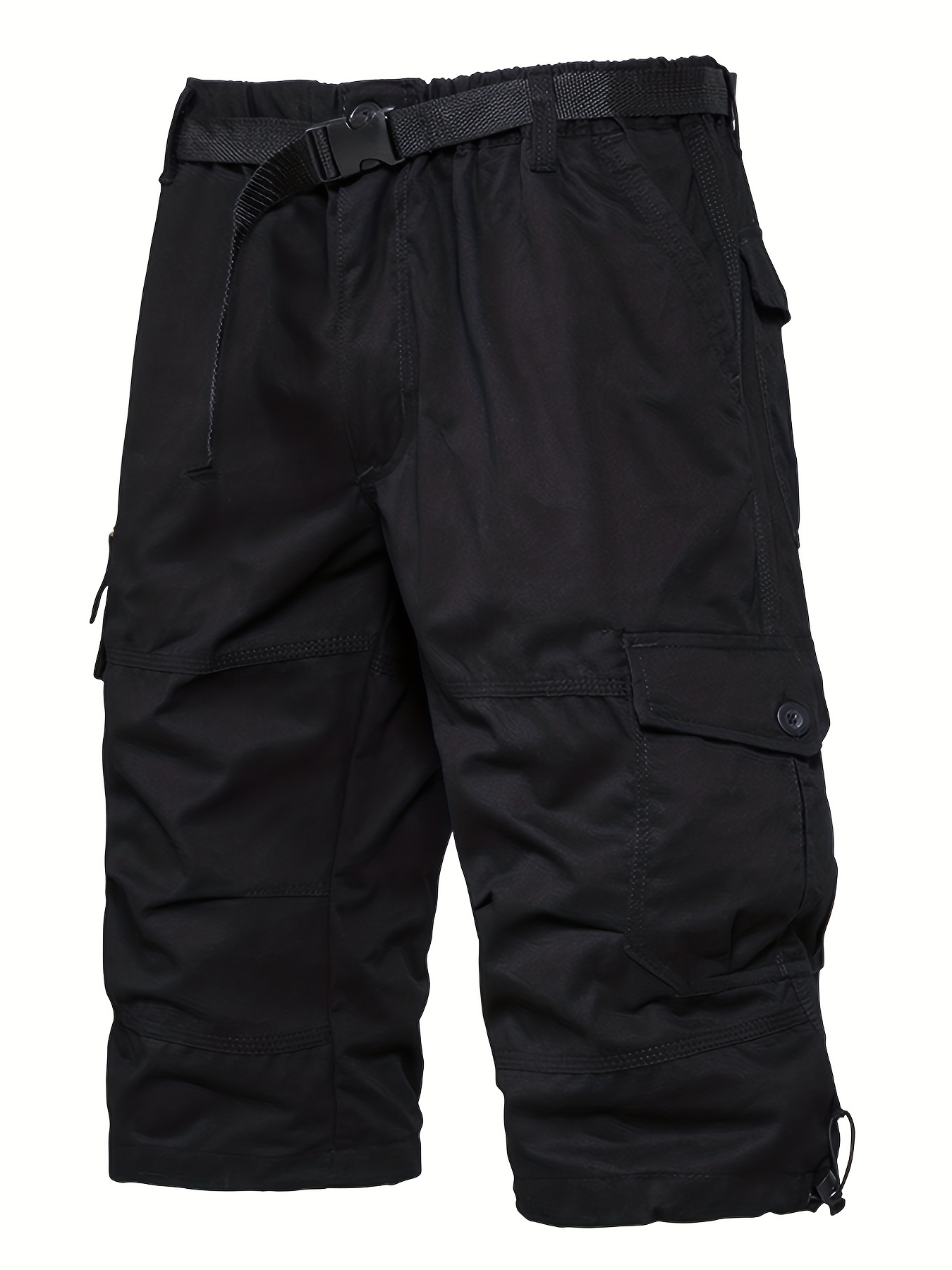 dunnmall Maxct Street Style Men's Casual Cargo Capris Jeans With Pocket, Men's Outfits