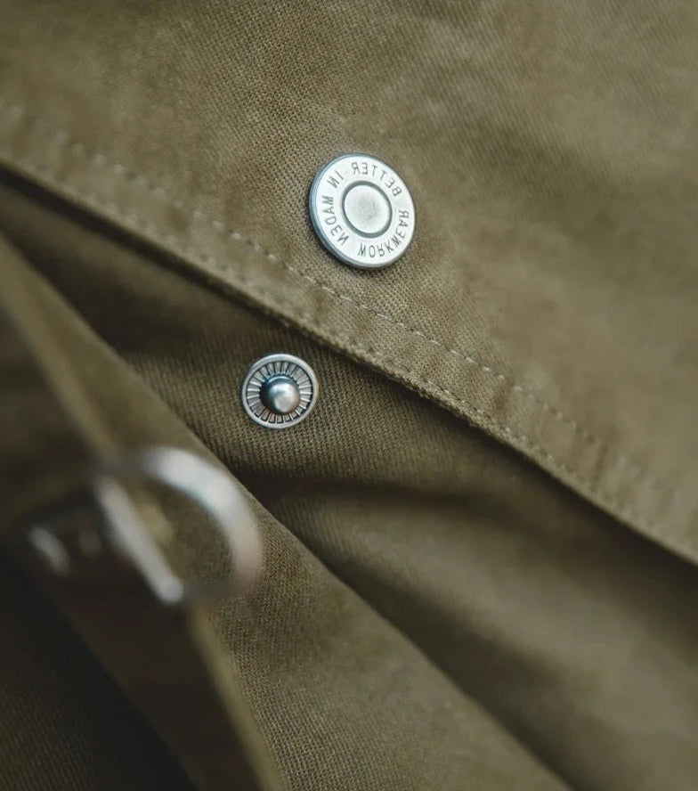 Maxct Metal Buckle Workwear Overcoat