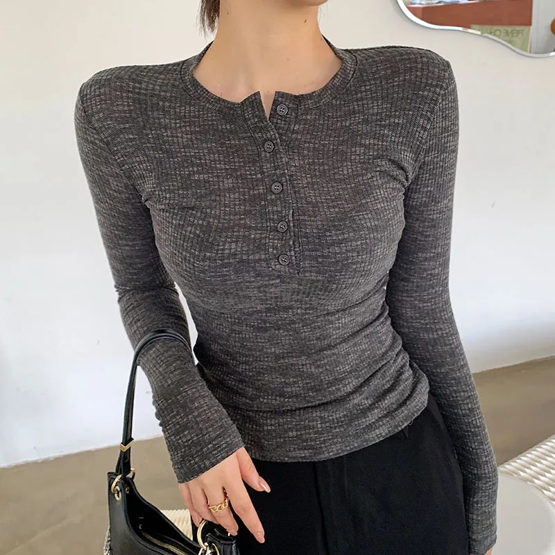 Maxct Spring Thin Cotton T-shirts Tees Women's Elastic Slim Solid Soft Semi-transparent O-neck Tshirt Top Real Photos