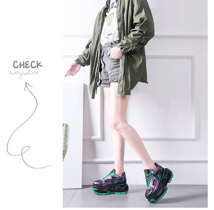 Metallic Bling Chunky Sneakers - true-deals-club