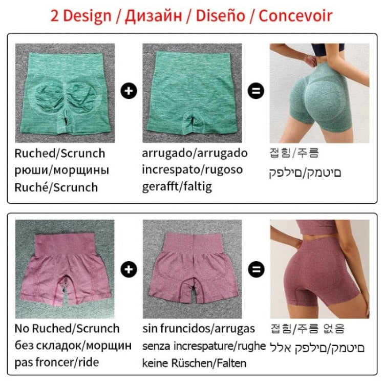 Fitness Booty Push Up Shorts for Women Maxct