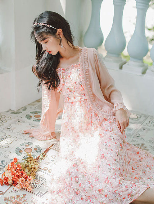 Tea Cup Floral Cami Dress Maxct