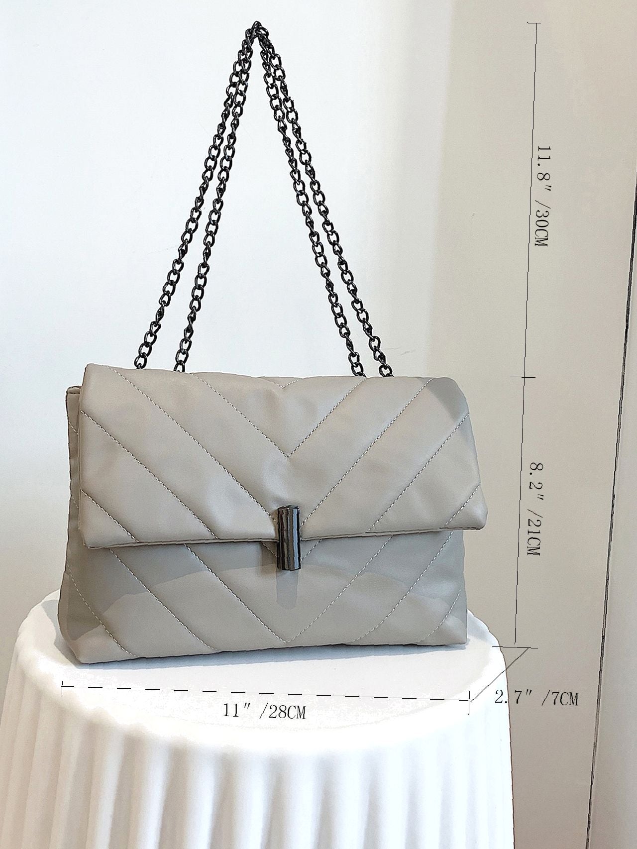 Maxct - Chevron Chain Tote Bag  - Women Tote Bags