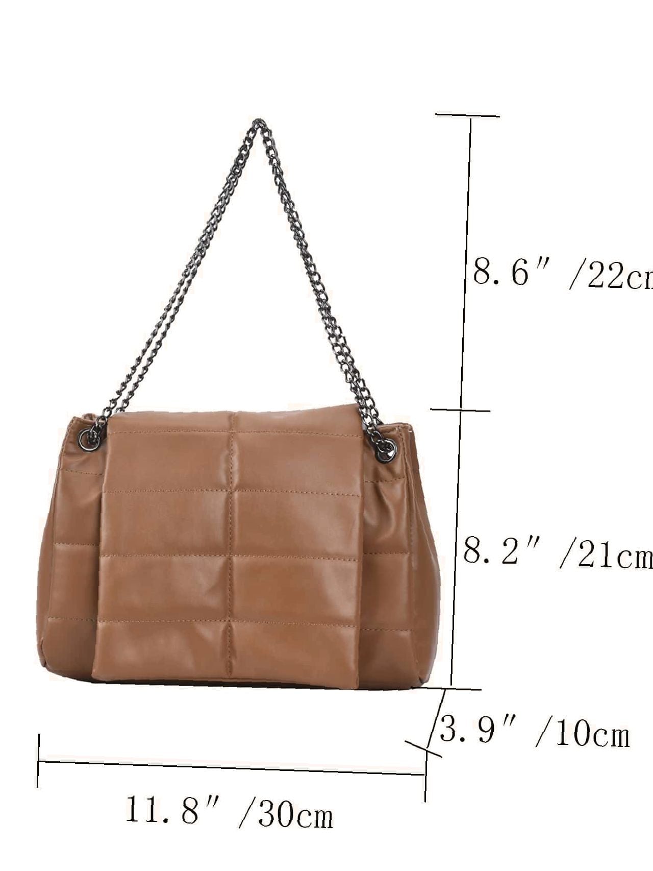 Maxct - Stitch Detail Chain Tote Bag  - Women Tote Bags