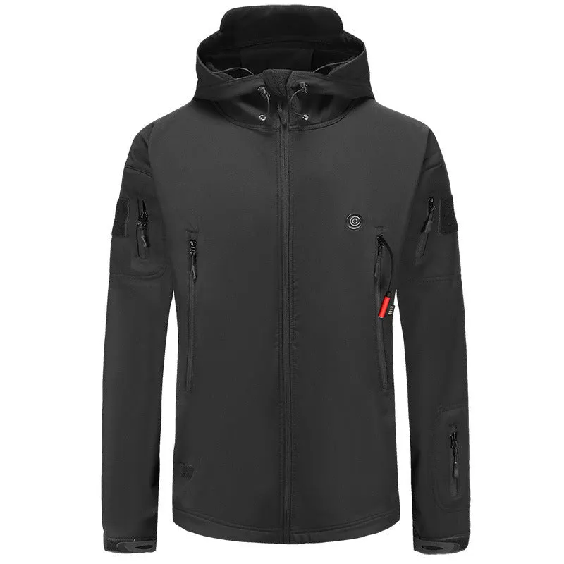 Maxct &Smart Heating Hooded Fleece-Lined Coat