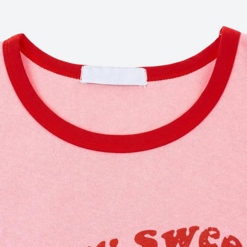 Maxct &Y2K Berry Sweet Crop Top