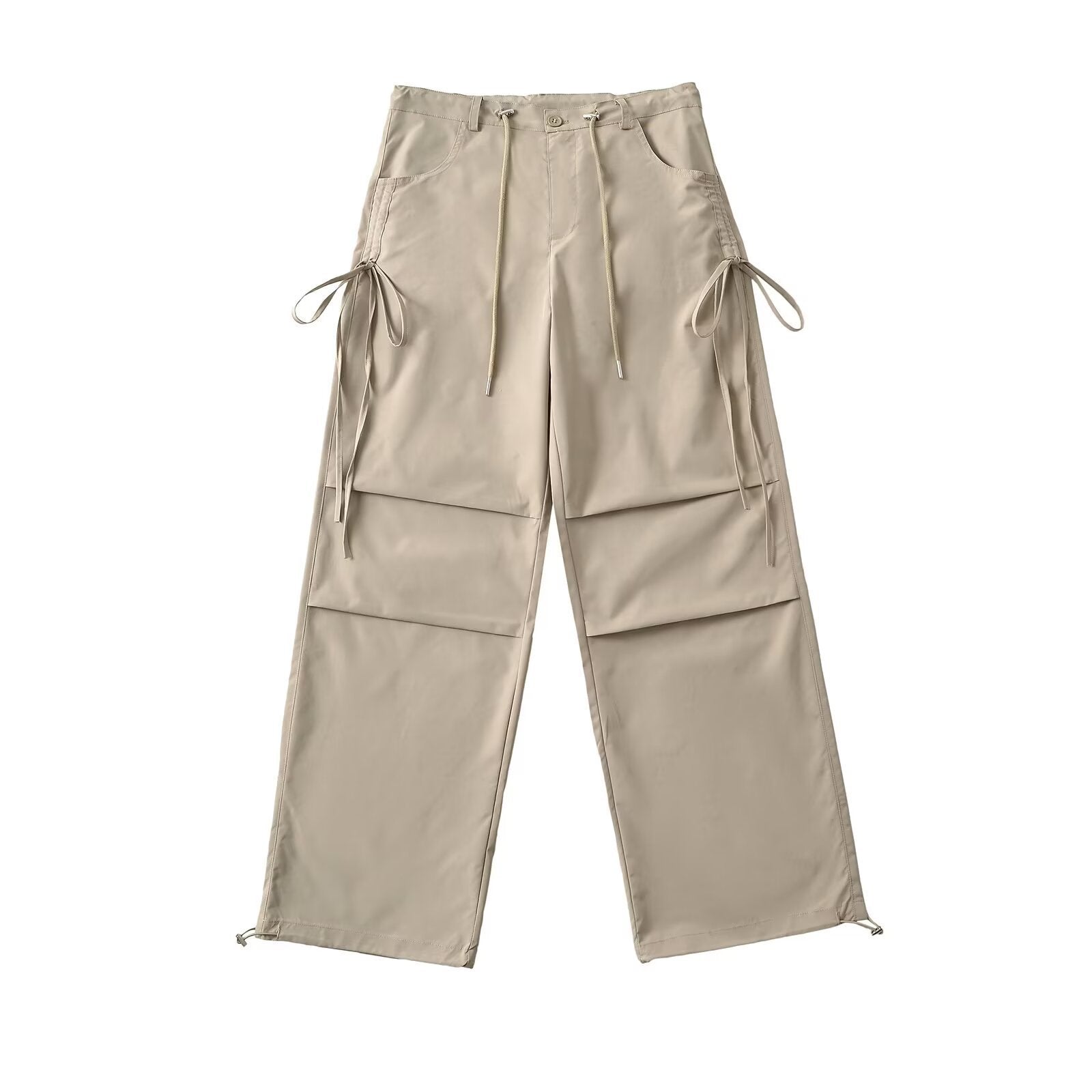 Maxct Side Drawstring Pleated Cargo Pants