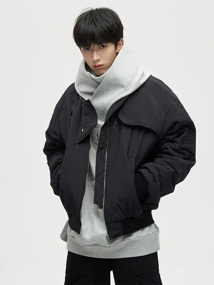 Maxct Full-zip Padded Cotton Bomber Jacket