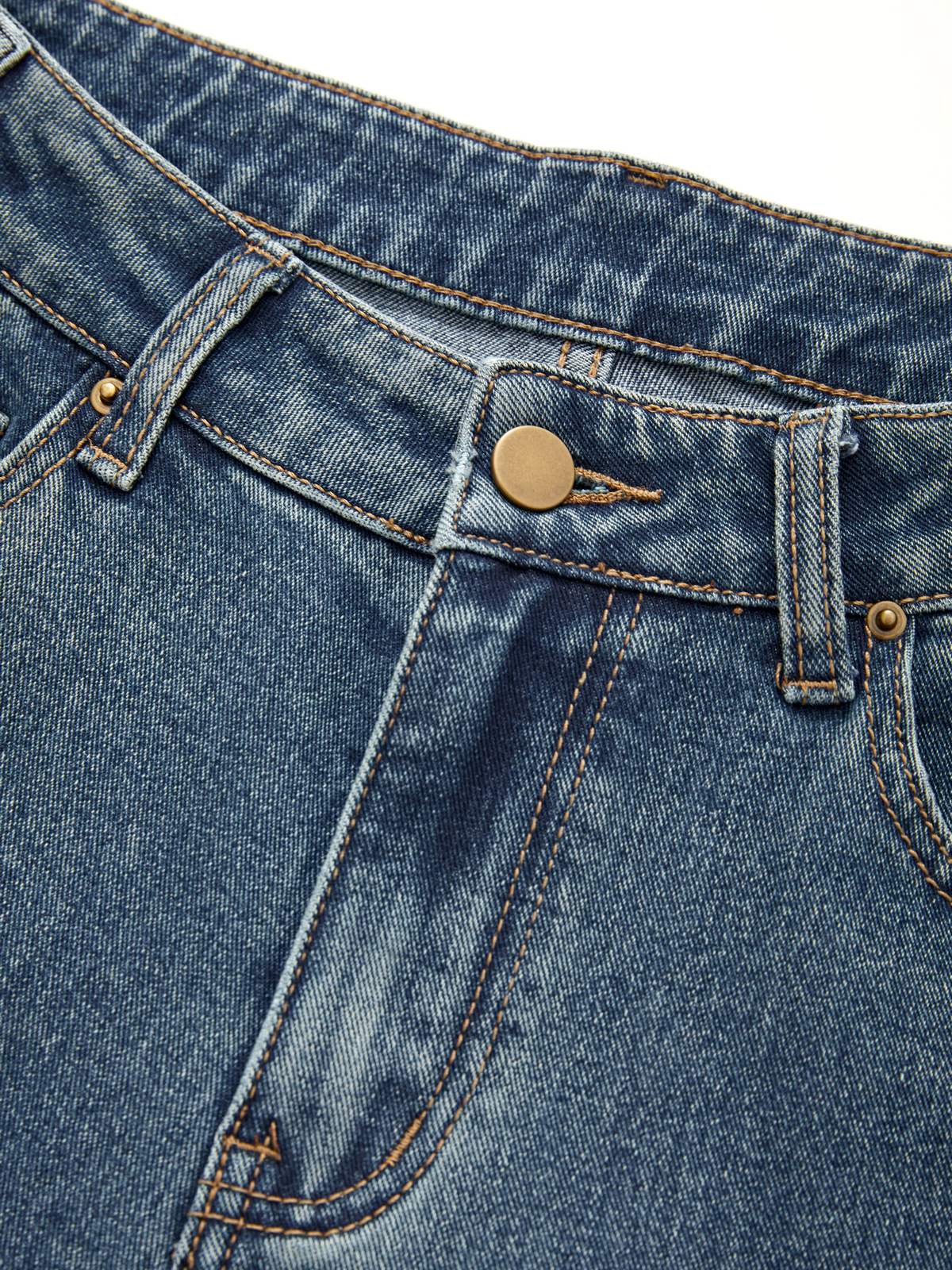 Panel Striped Vintage Flare Jeans Maxct