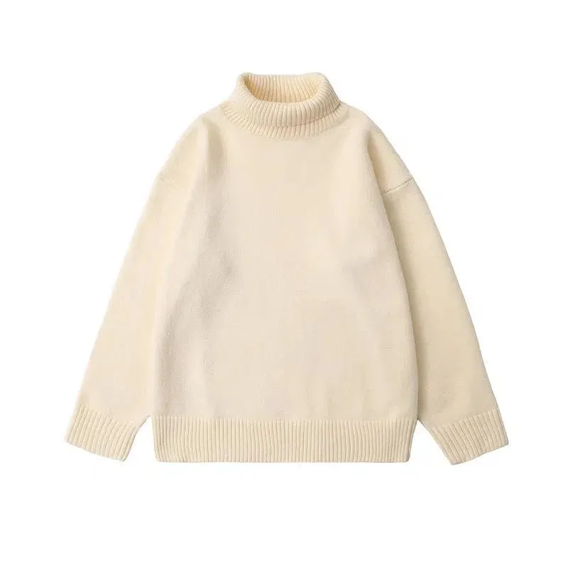 Maxct Solid Color Half Turtleneck Bottoming Sweater