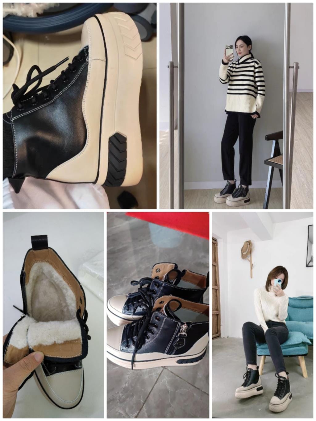 Platform Sneaker Boots for Women - true-deals-club
