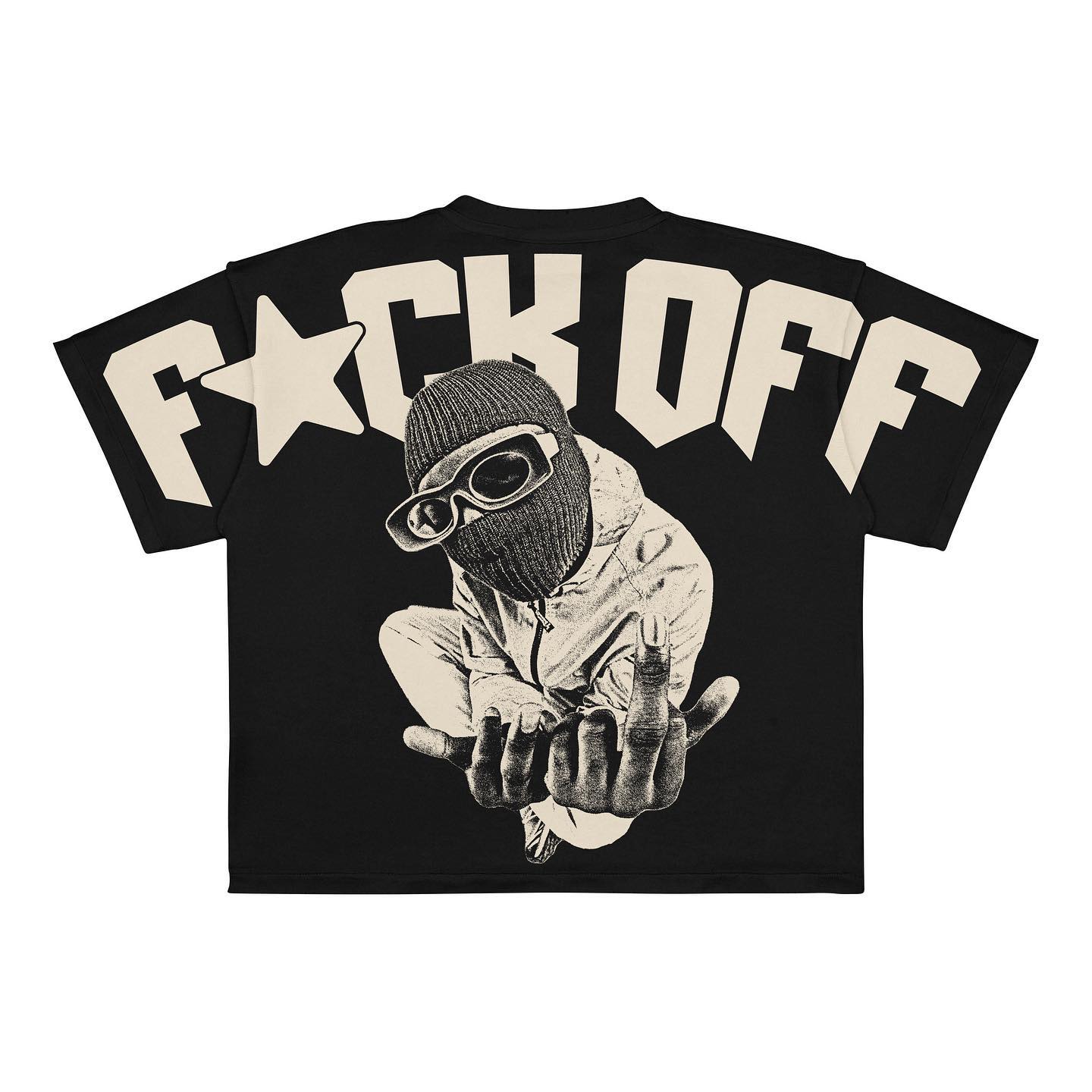 New European and American trendy Gothic print oversized T-shirt men's high street Harajuku hip-hop short-sleeved loose T-shirt