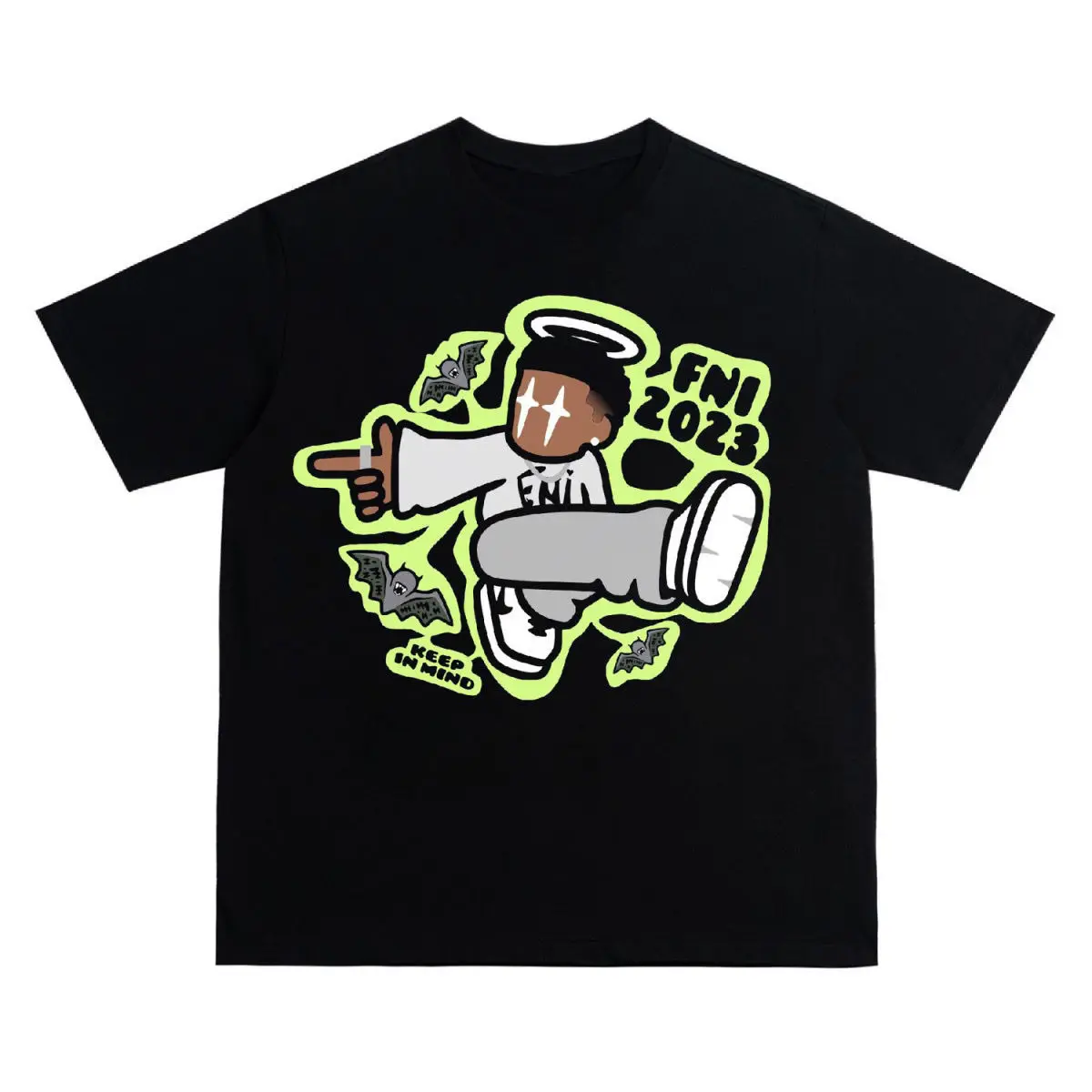 Maxct Y2K Hip Hop Letter Printed T Shirt Cartoon Printed Oversized Tops New Harajuku Fashion Casual All Match Loose Tops Streetwear