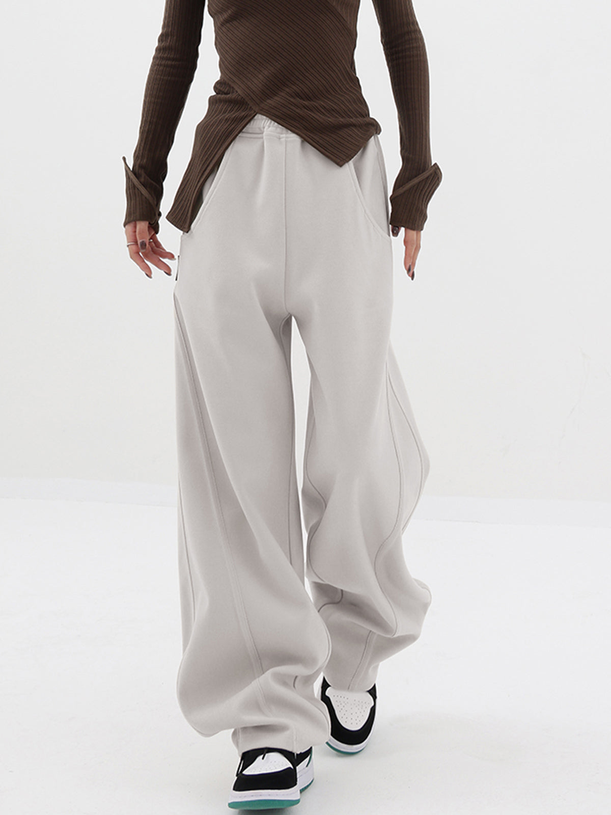 Maxct Baggy Solid Wide Leg Pants