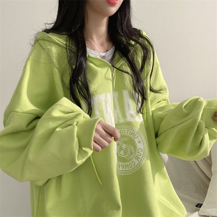 Marines Print Hoodie Baggy Pullovers Women's Sweatshirt - true deals club