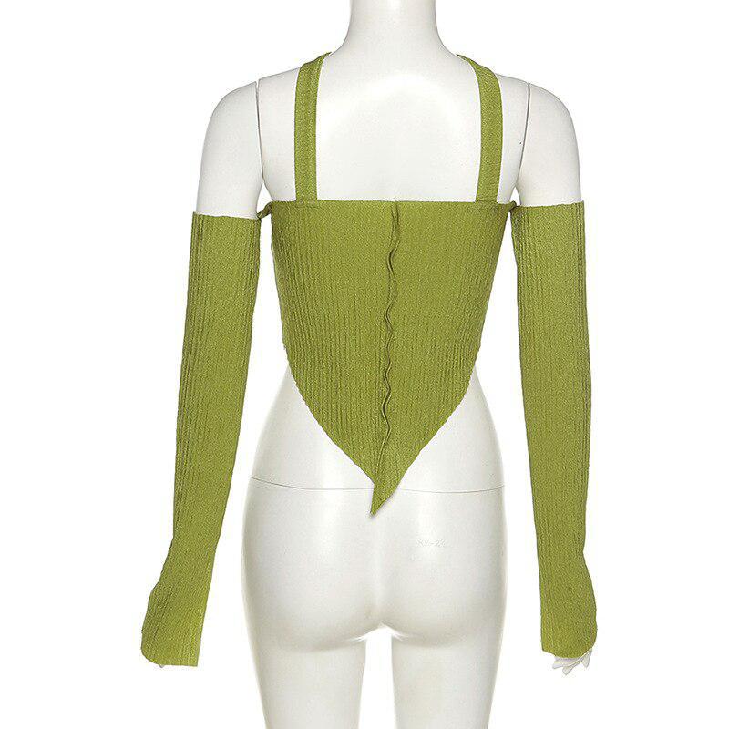 Maxct &Flare Sleeved Halter Top