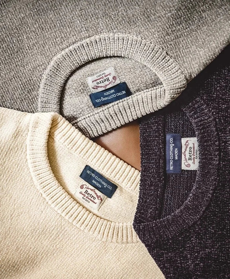 Maxct Chenille Style Crew Neck Sweater