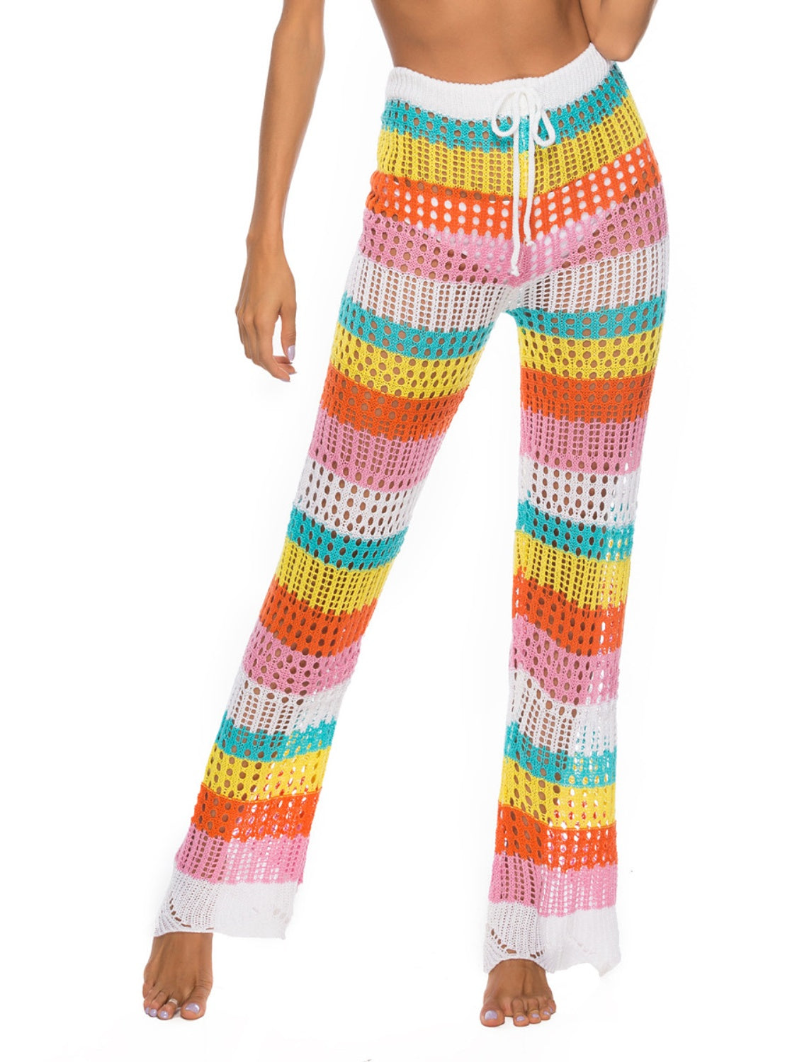 Maxct &Cutout Contrast High Waist Swim Pants