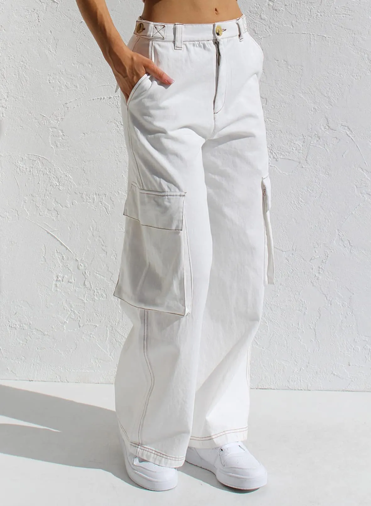 Vintage Pocket Baggy Cargo Jeans Maxct