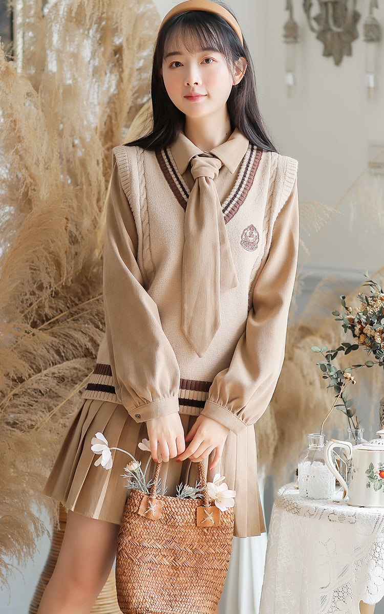 Prep School Vest & Dress Set Maxct