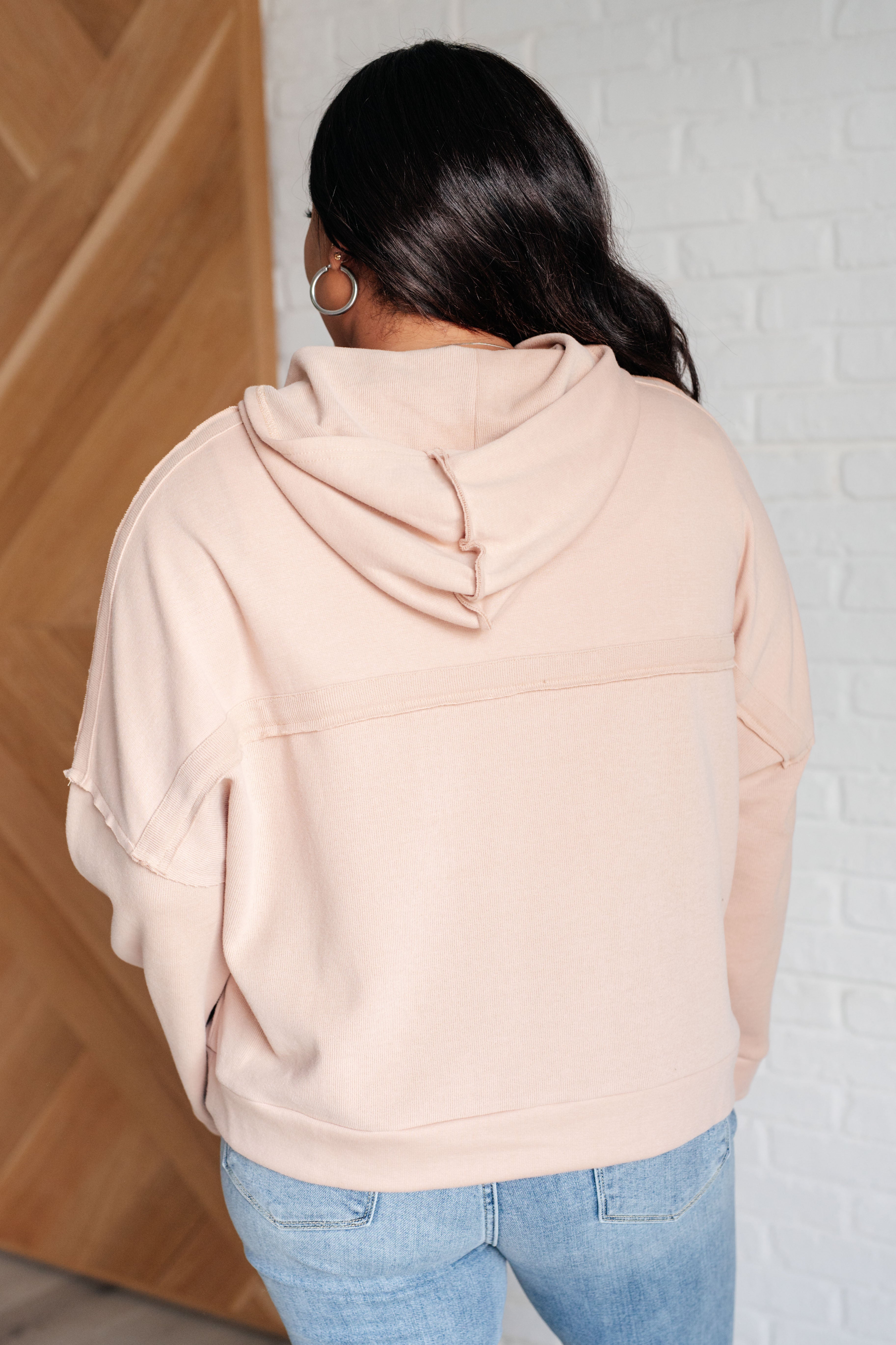 Maxct &Throwback Heartthrob Hoodie in Beige