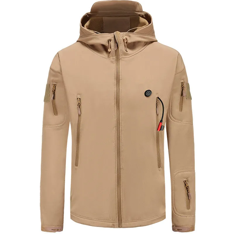 Maxct &Smart Heating Hooded Fleece-Lined Coat