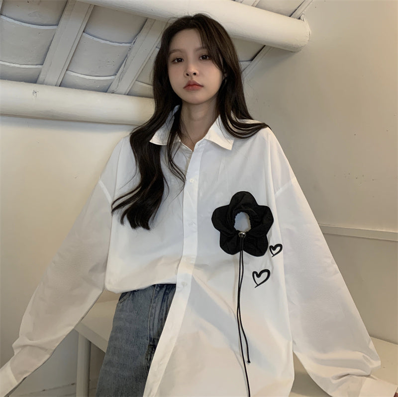 GeGe Hearts & Rose Casual Shirt Maxct