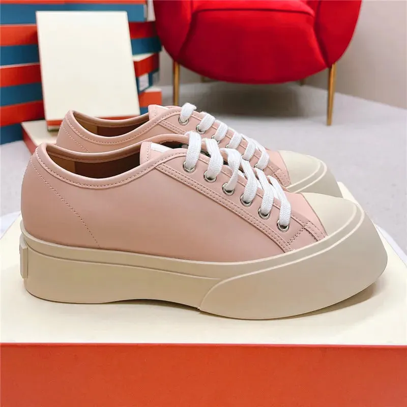 Platform Sneakers Round Toe for Women Maxct