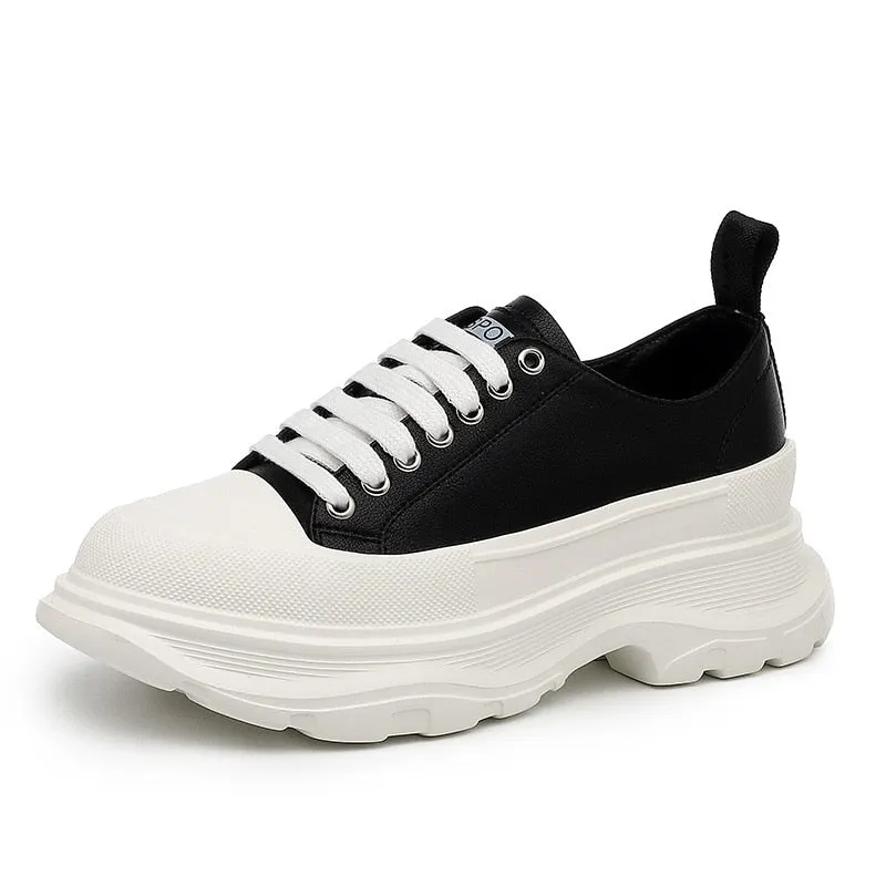 Canvas Platform Sneakers 5cm of Style for Women Maxct