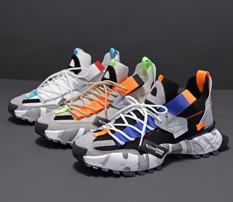 Breathable Lace-up Sneakers - true-deals-club
