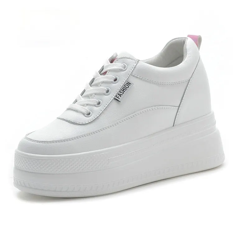 Women's 9cm Platform Wedges Closed Sneakers Maxct