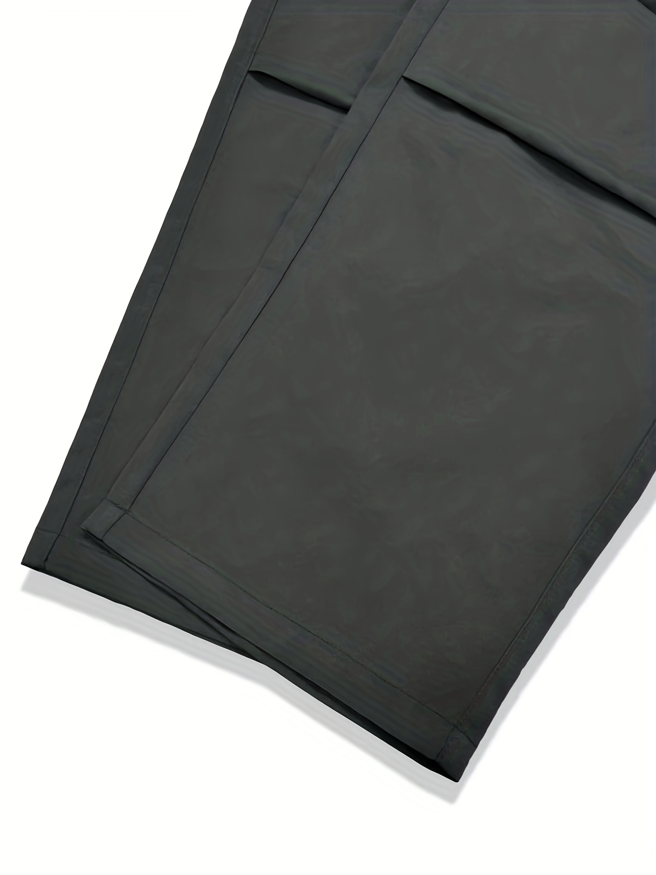 Men's Casual Cargo Pants, Regular Multi Pocket Waist Drawstring Work Pants For Outdoor Activities